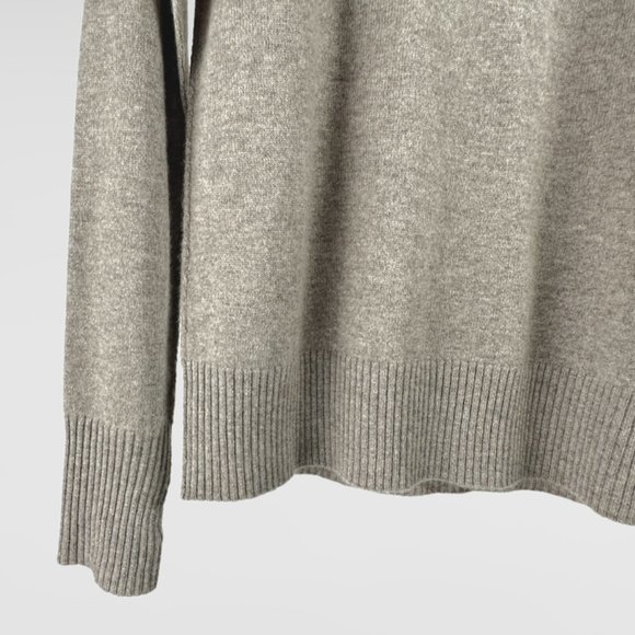 Line The Label Taupe Cashmere Turtleneck Sweater - Picture 4 of 8